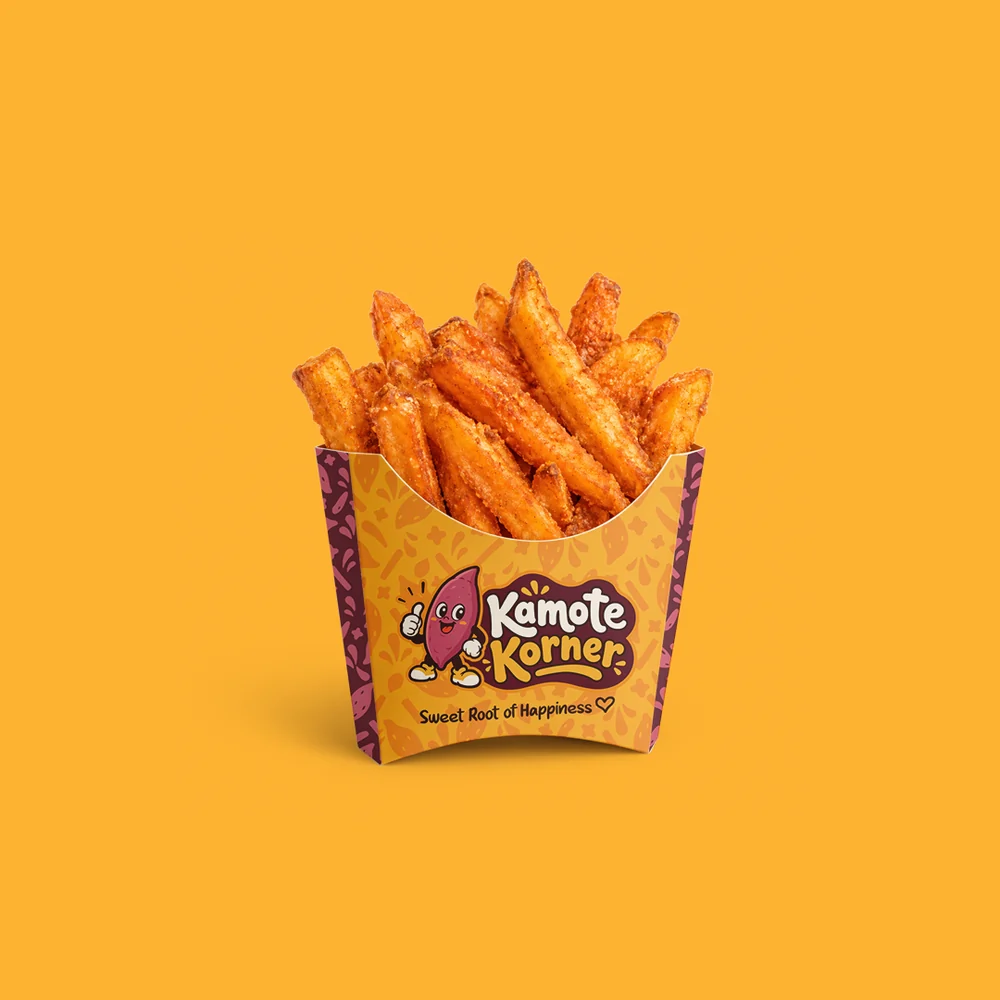 Cup of seasoned kamote fries